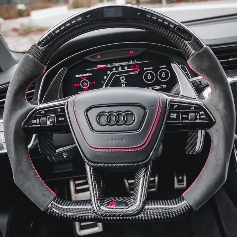 Couvercle de Cache Airbag Volant pour Audi A6 C8 (4K)