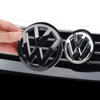 Logo VW noir 3D relief pour Volkswagen Golf V VI VII