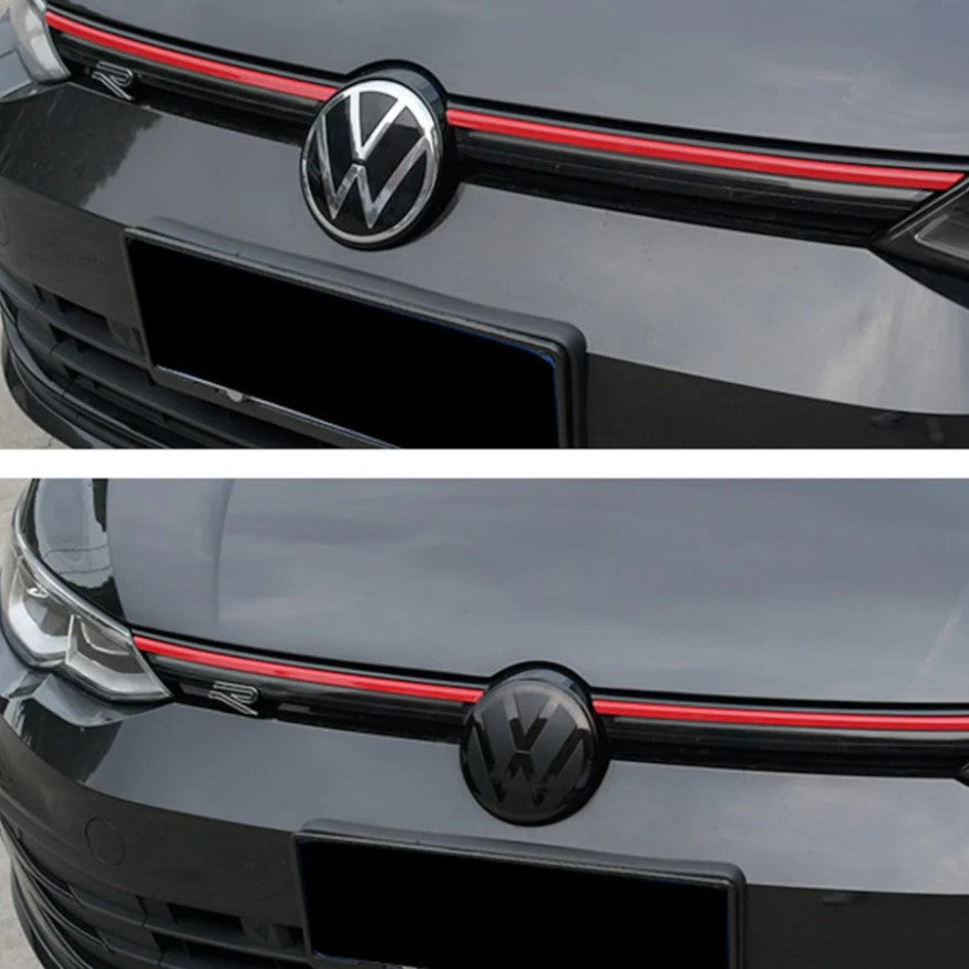Logo VW noir finition Facelift pour Golf VI VII VIII