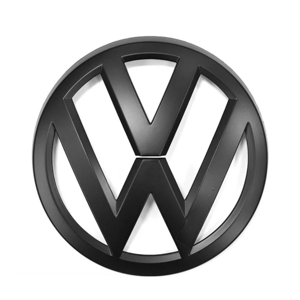 Logo VW noir 3D relief pour Volkswagen Golf V VI VII
