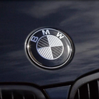 Logo BMW noir et bleu pour remplacement emblème