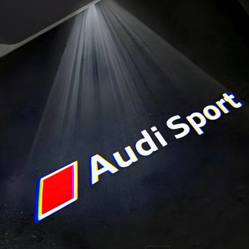 Projecteur LED de porte logo anneaux Audi